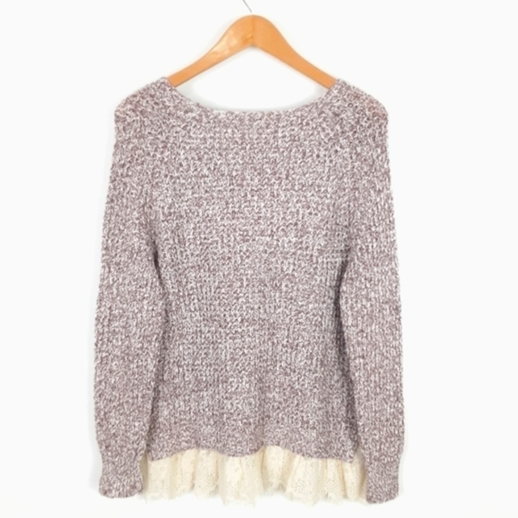 Soft Surroundings Lace Trim Tunic Sweater Top Size Small - Picture 9 of 9
